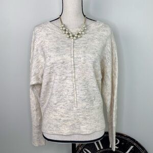 William Rast Alpaca mix gray v- back knit dot sweater size S